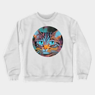 Caring mycat, revolution for cats Crewneck Sweatshirt